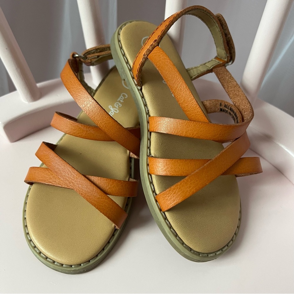 Cat & Jack Brown Leather Sandals
